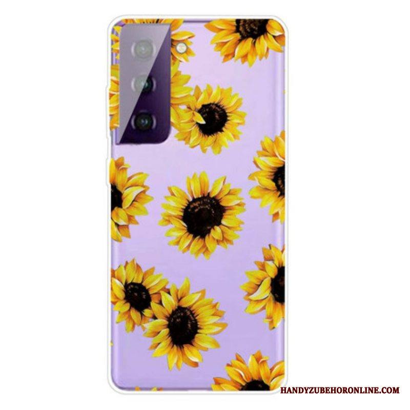 Case Samsung Galaxy S21 5G Auringonkukat