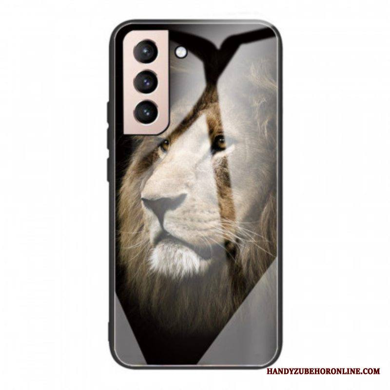 Case Samsung Galaxy S22 Plus 5G Lion Head Karkaistu Lasi