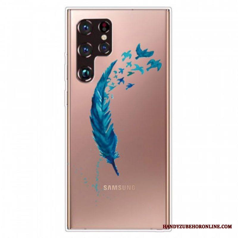 Case Samsung Galaxy S22 Ultra 5G Kaunis Höyhen