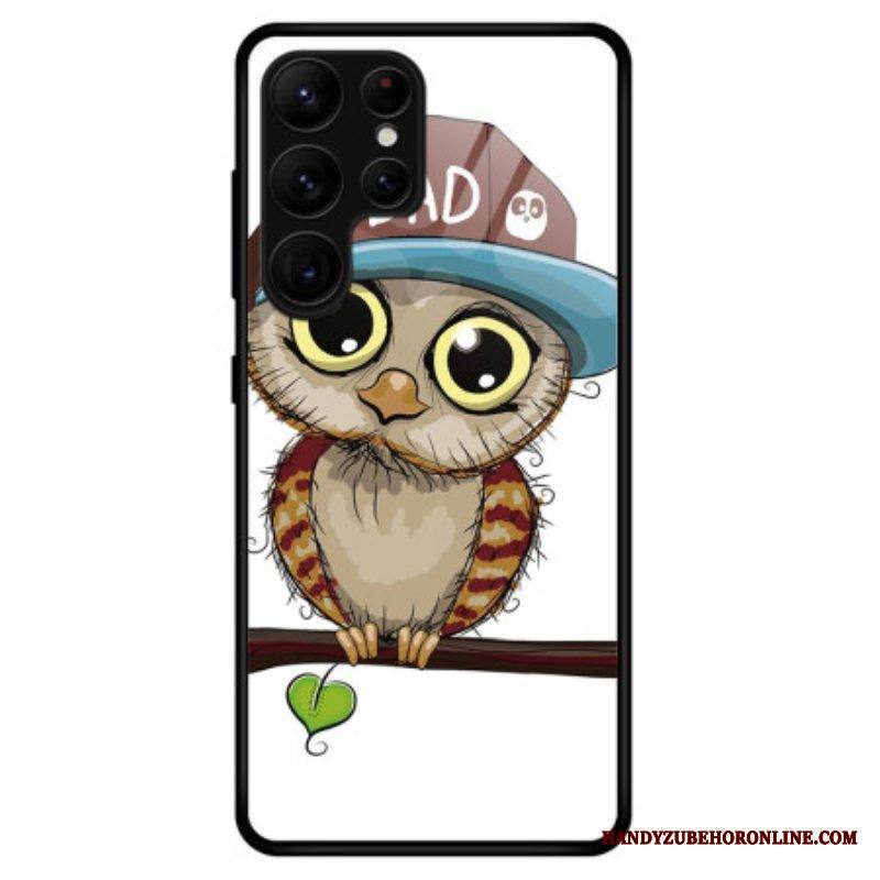 Case Samsung Galaxy S23 Ultra 5G Bad Owl Karkaistu Lasi