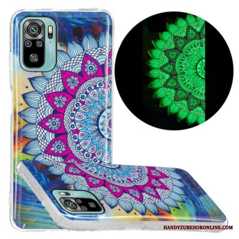 Case Xiaomi Redmi Note 10 / 10S Fluoresoiva Värillinen Mandala