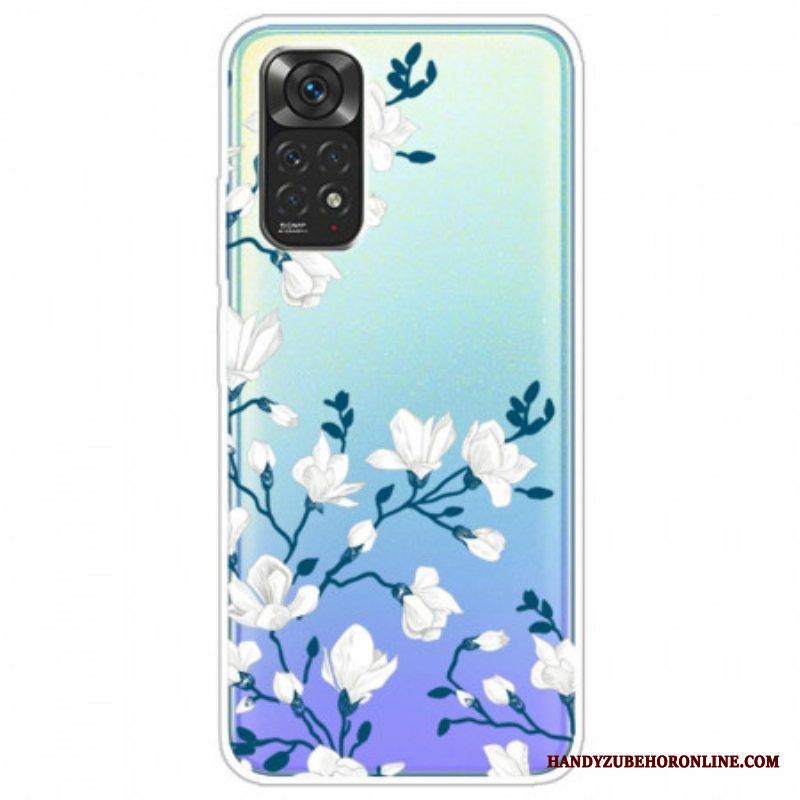 Case Xiaomi Redmi Note 11 Pro / 11 Pro 5G Valkoiset Kukat