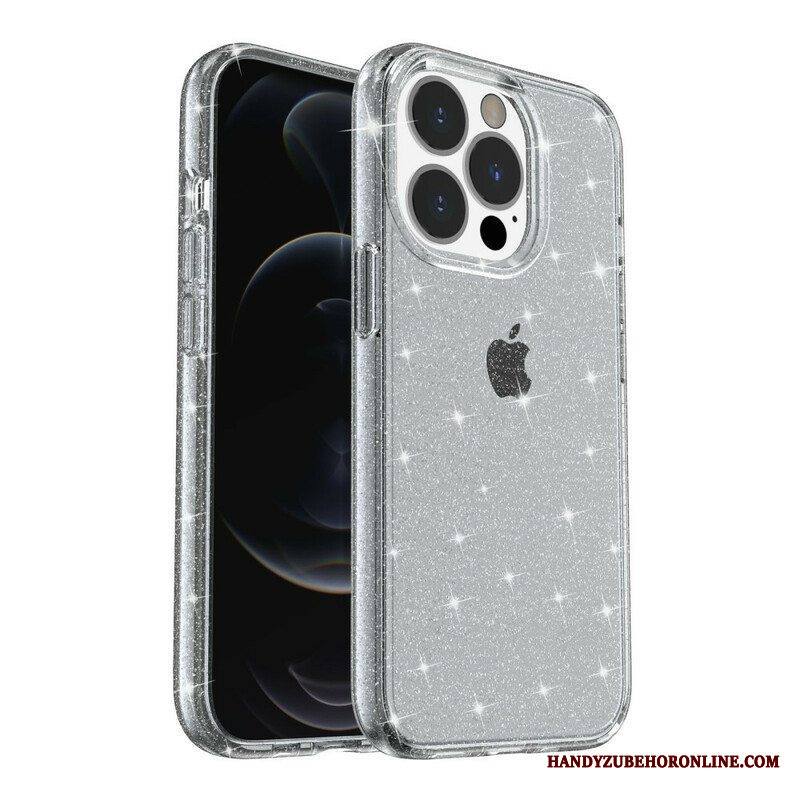 Case iPhone 13 Pro Läpinäkyvät Paljetit