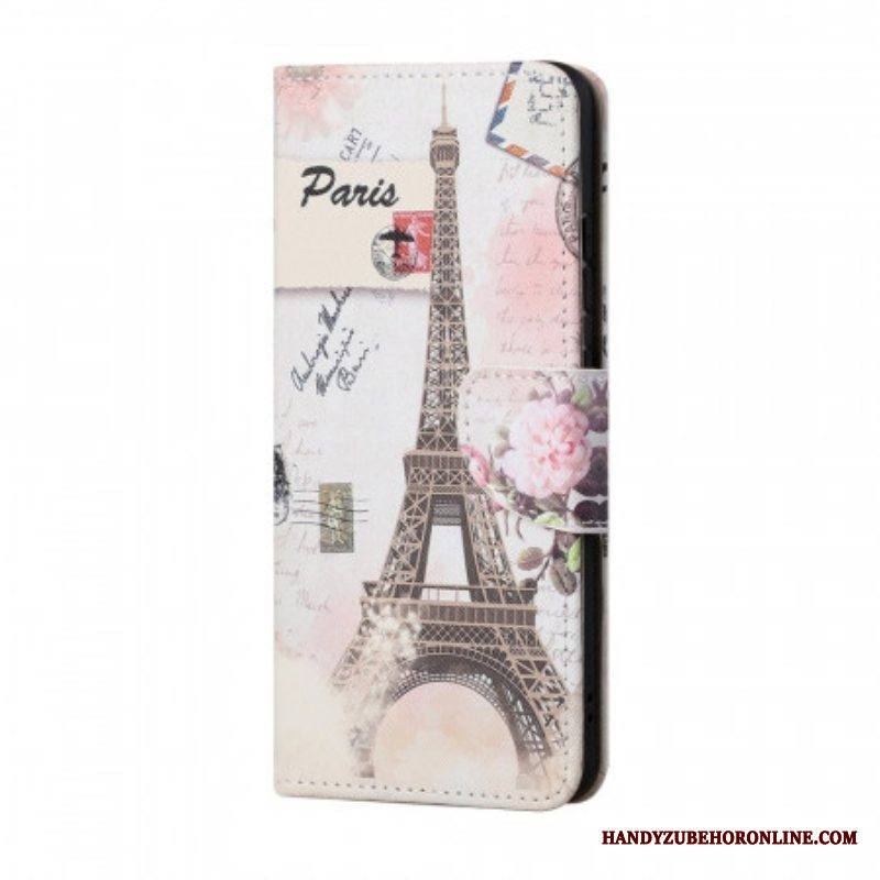 Flip Case Samsung Galaxy S22 Plus 5G Retro Eiffel-torni