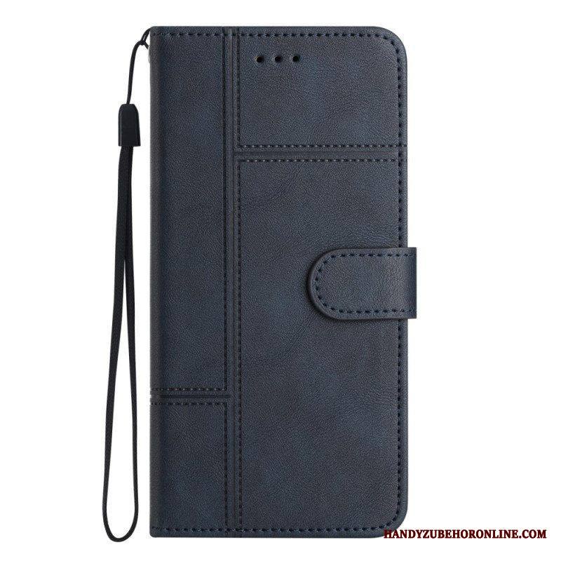 Flip Case Xiaomi 12 Lite Suojaketju Kuori Strappy Business Style