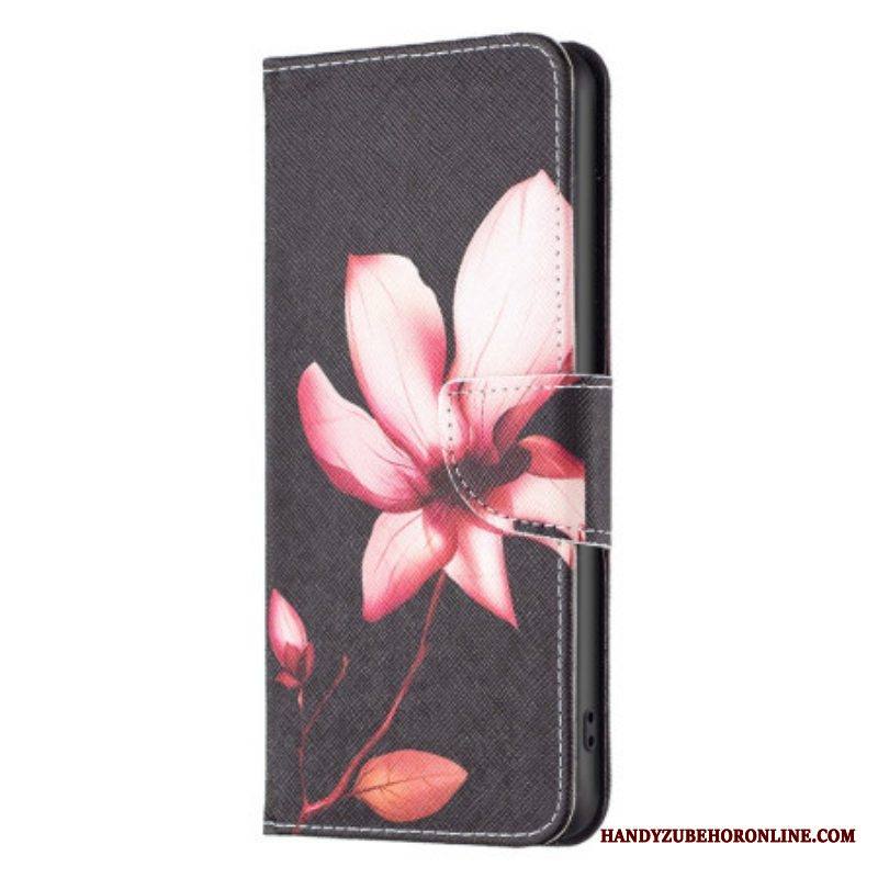 Flip Case Xiaomi 13 Lite Vaaleanpunainen Kukka