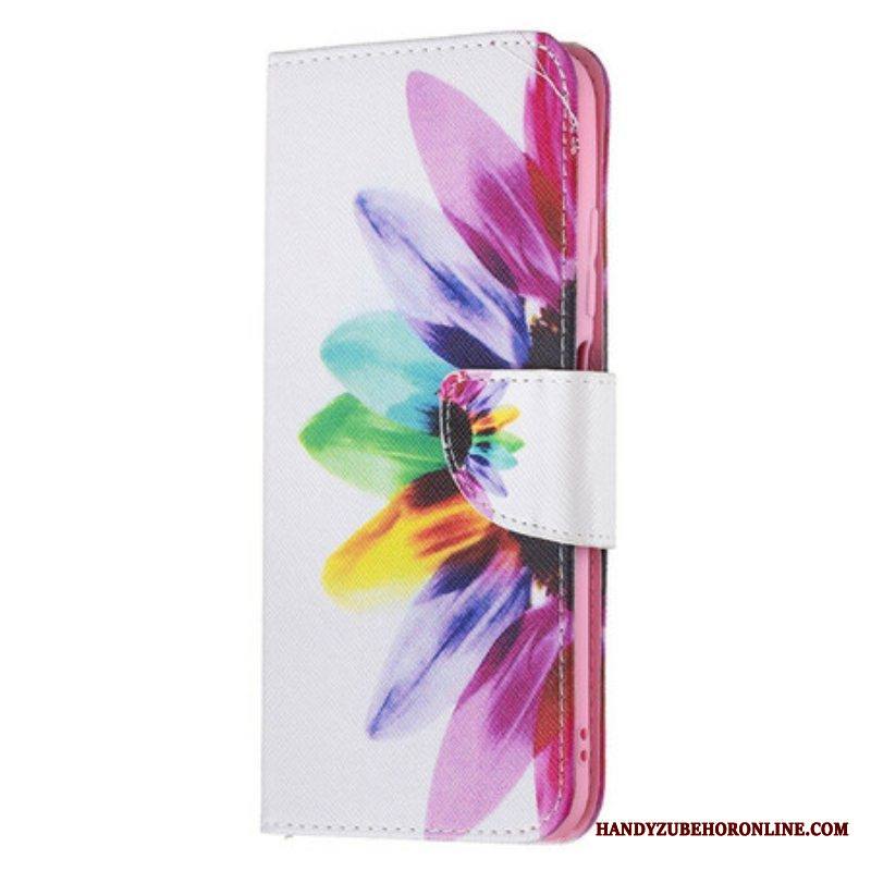 Flip Case Xiaomi Redmi Note 10 5G Akvarelli Kukka