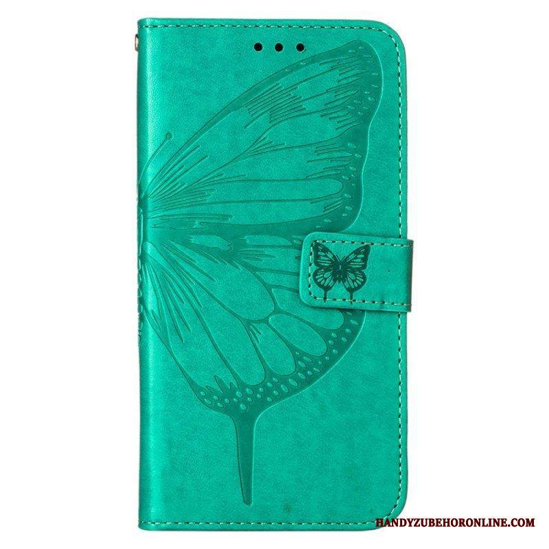 Flip Case Xiaomi Redmi Note 11 Pro Plus 5G Butterfly Design Kaulanauhalla