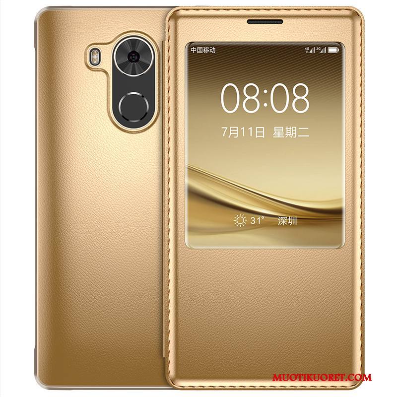 Huawei Ascend Mate 7 Kuori Kotelo Murtumaton All Inclusive Kulta Nahkakotelo Puhelimen Kuoret Suojaus