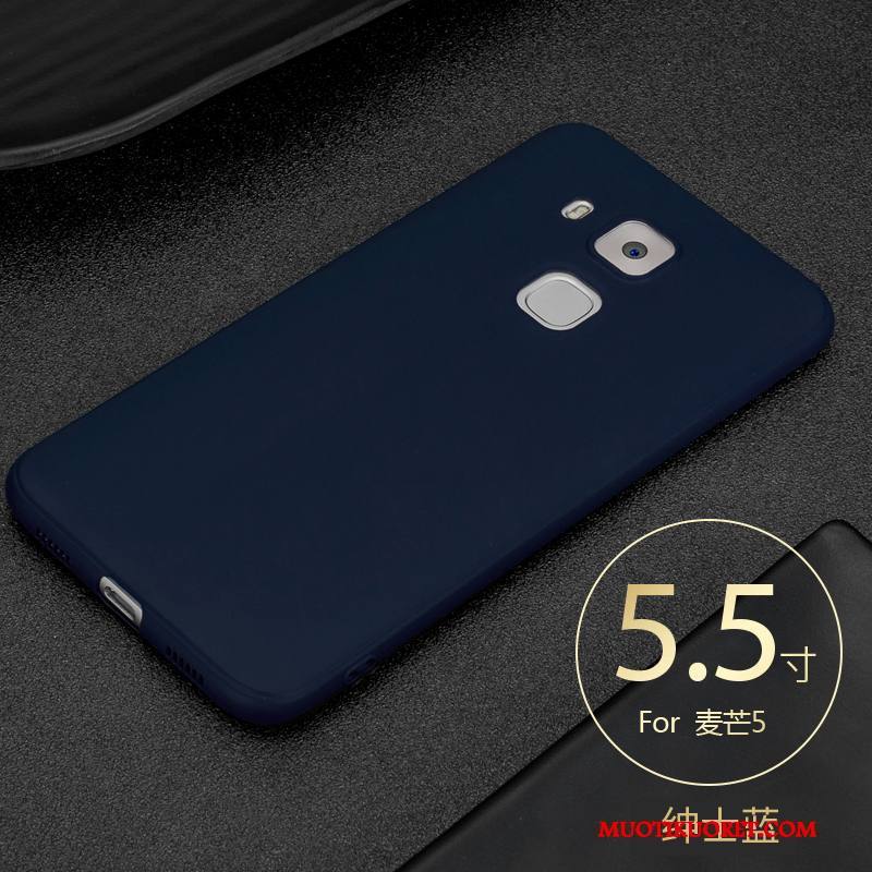 Huawei G9 Plus Sininen Puhelimen Kuoret Ultra Kuori Pesty Suede Trendi Ohut