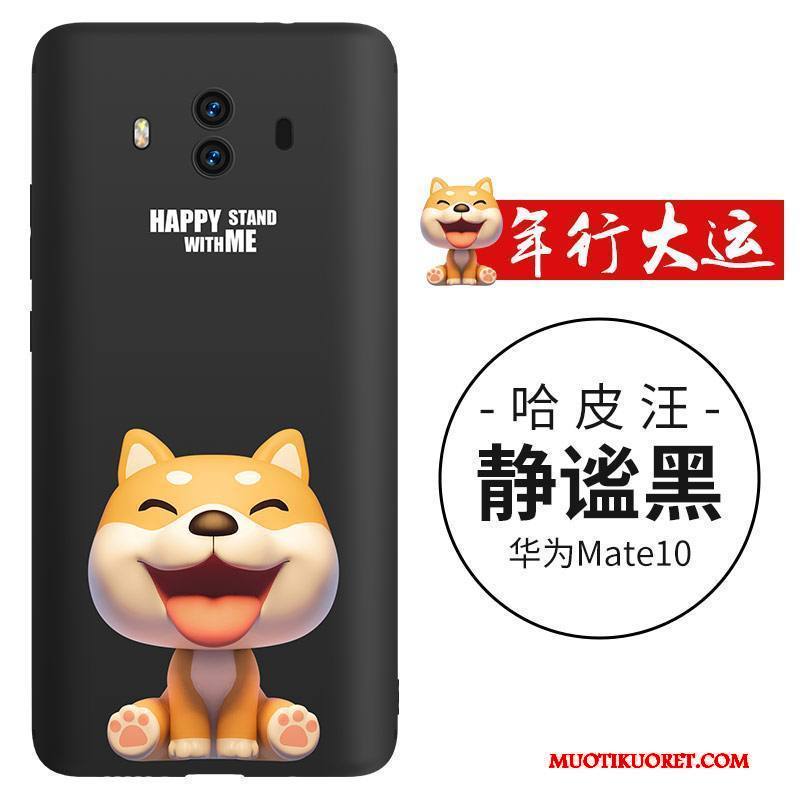 Huawei Mate 10 Kuori Kotelo Murtumaton Ihana Puhelimen Kuoret Ohut Musta Koira
