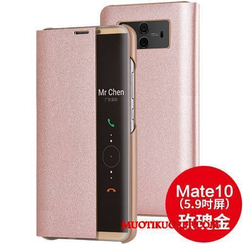 Huawei Mate 10 Kuori Kulta Puhelimen Kotelo Pinkki Puhelimen Kuoret Suojaus Nahkakotelo