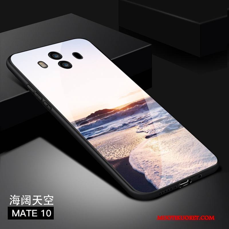 Huawei Mate 10 Kuori Puhelimen Kuoret Maalaus Trendi Suojaus Murtumaton Lasi Kotelo