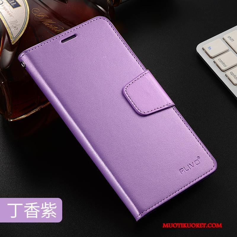 Huawei Mate 10 Lite Kuori Nahkakotelo Violetti Silikoni Suojaus Pehmeä Neste Puhelimen Kuoret Trendi
