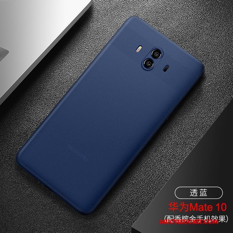 Huawei Mate 10 Sininen Puhelimen Kuoret Pesty Suede Kuori Murtumaton Kova Ultra