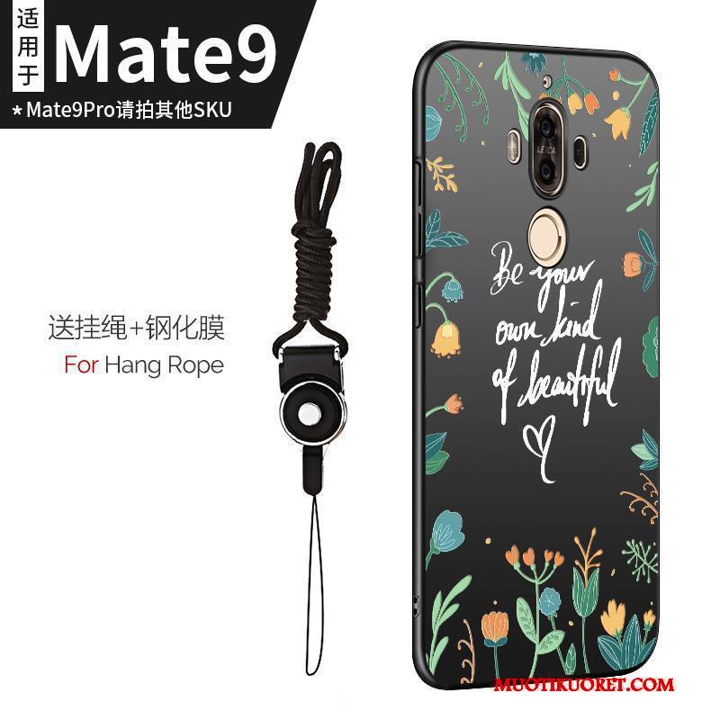 Huawei Mate 9 Kuori Pehmeä Neste Murtumaton All Inclusive Silikoni Puhelimen Kuoret Musta Ohut