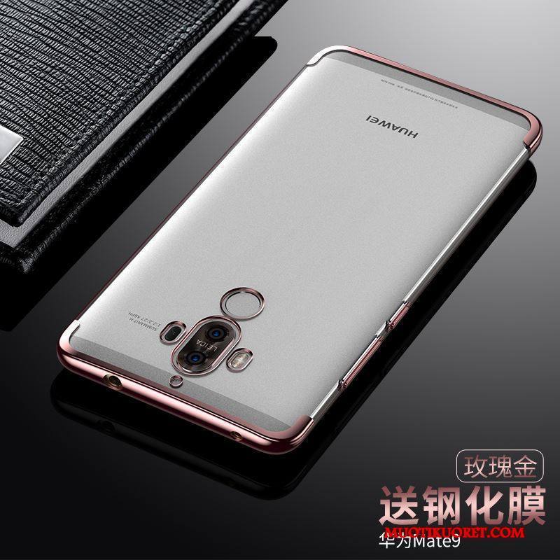 Huawei Mate 9 Kuori Tide-brändi Ultra Ohut Juoksuhiekka Silikoni Pinkki Läpinäkyvä