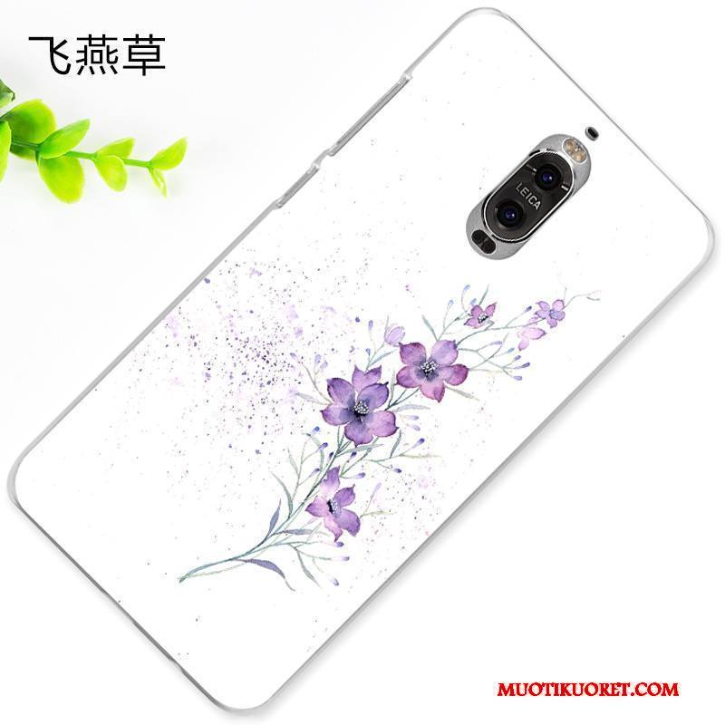 Huawei Mate 9 Pro Kuori Suojaus Pesty Suede Luova Violetti Murtumaton Kotelo Kohokuviointi