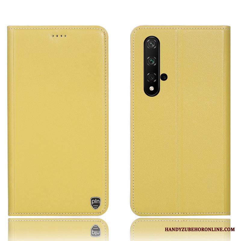 Huawei Nova 5t Kuori Puhelimen Kuoret Nahkakotelo Suojaus Keltainen All Inclusive Murtumaton