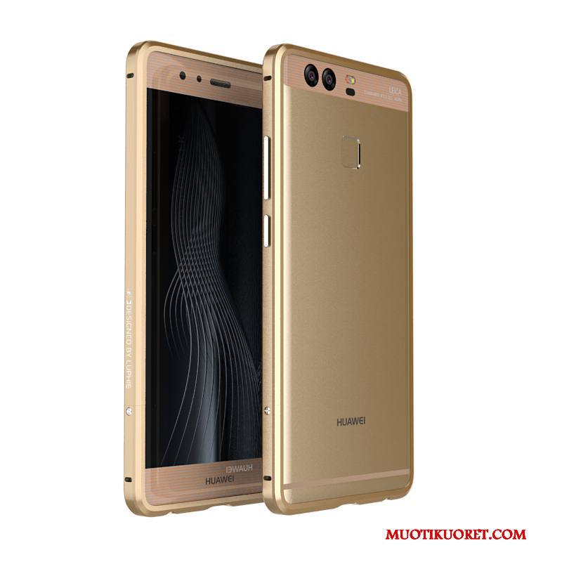 Huawei P10 Kuori Kova Murtumaton Trendi Puhelimen Kuoret Metalli Kulta Kotelo