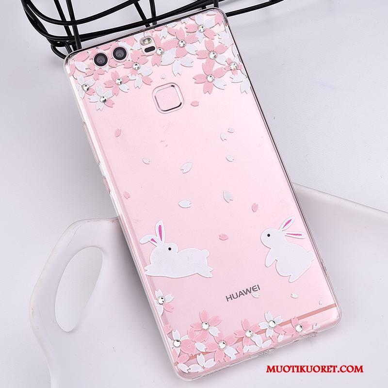 Huawei P10 Kuori Silikoni Läpinäkyvä Ripustettavat Koristeet Murtumaton Kotelo Trendi All Inclusive