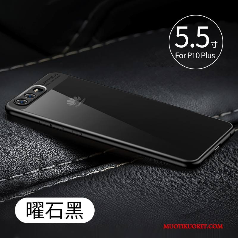 Huawei P10 Plus Kuori Kotelo Läpinäkyvä Persoonallisuus Murtumaton Musta Puhelimen Kuoret Silikoni