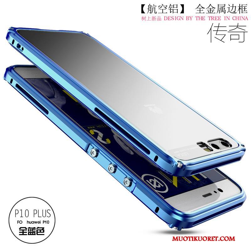 Huawei P10 Plus Kuori Uusi Kotelo Metalli All Inclusive Kehys Sininen Suojaus