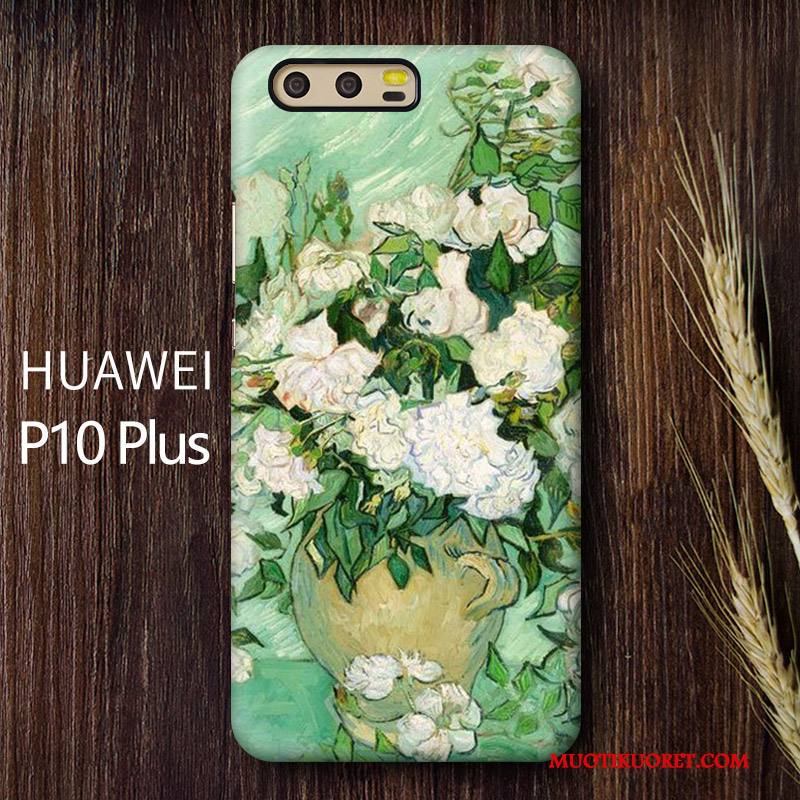 Huawei P10 Plus Taide Puhelimen Kuoret Korkea Pesty Suede Luova Kuori Murtumaton