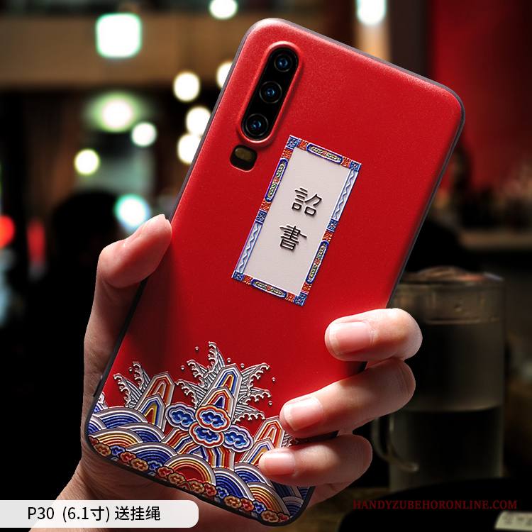 Huawei P30 Kuori Kotelo Net Red Uusi Kiinalainen Tyyli Rakastunut Tide-brändi Murtumaton