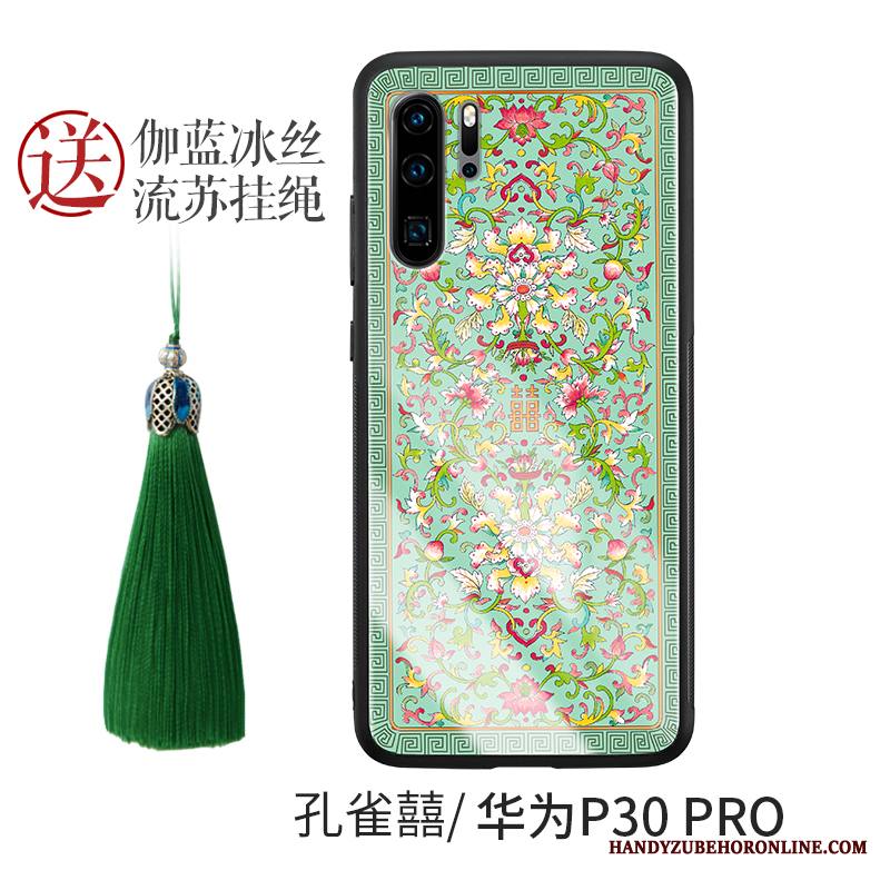 Huawei P30 Pro Kuori Kiinalainen Tyyli Lasi Silikoni All Inclusive Kotelo Murtumaton Luova