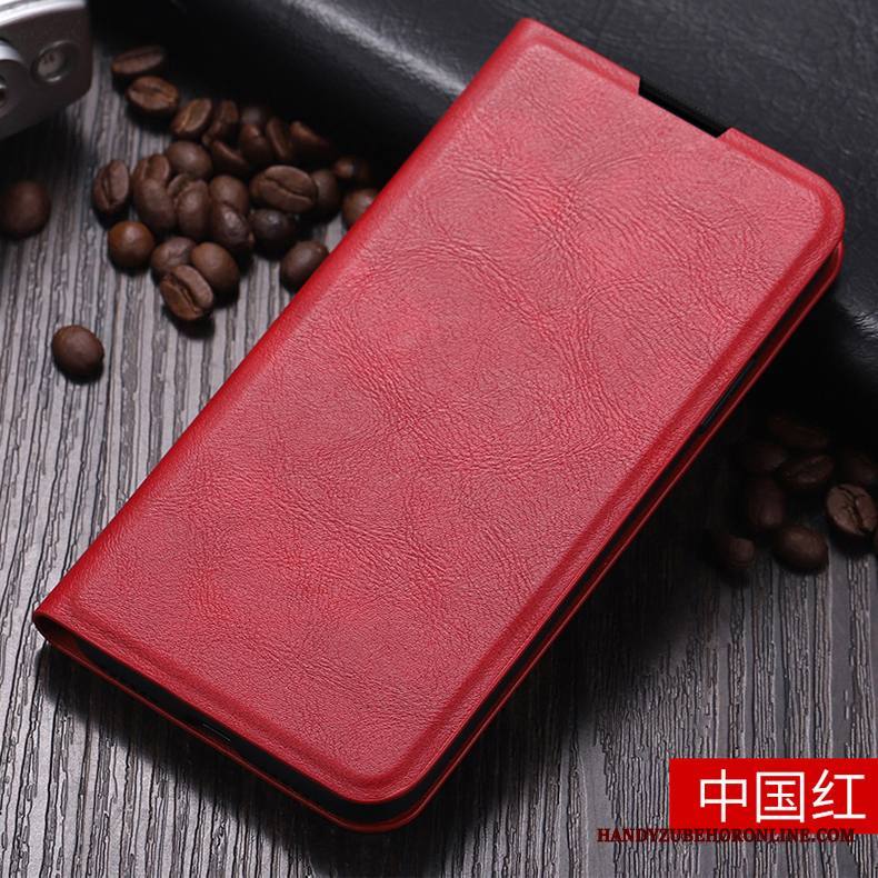 Huawei P40 Lite Kuori Tide-brändi Simpukka Kiinalainen Tyyli All Inclusive Punainen Nahkakotelo Liiketoiminta