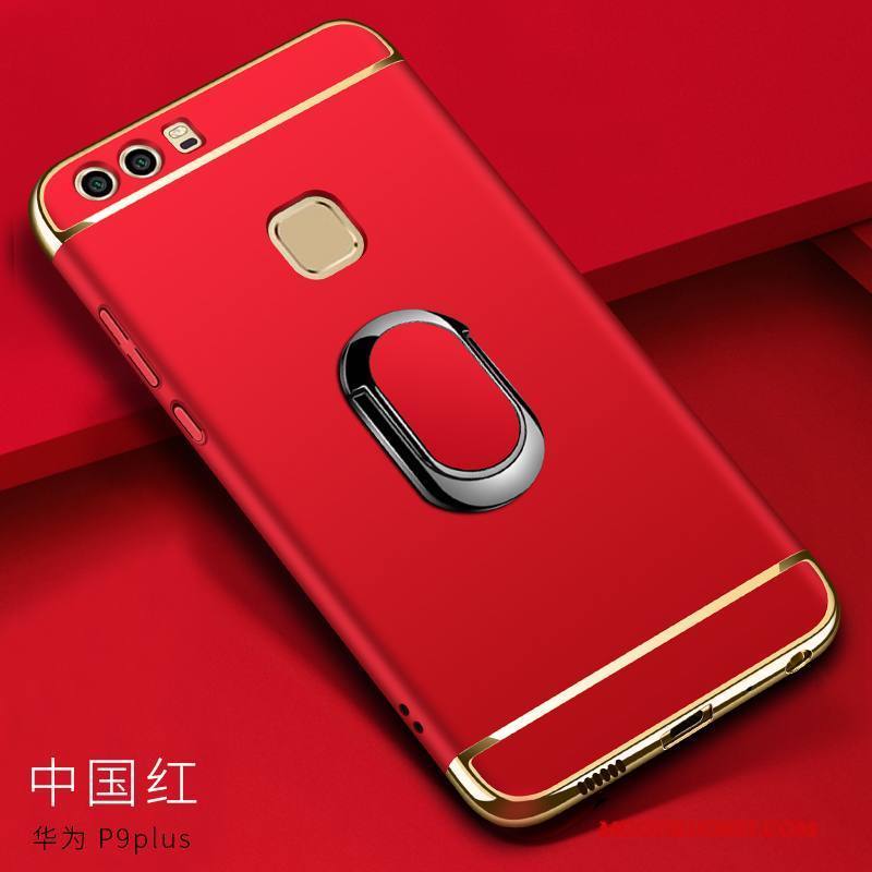 Huawei P9 Plus Kuori Tuki Murtumaton Kova Puhelimen Kuoret Punainen Suojaus Magneettinen