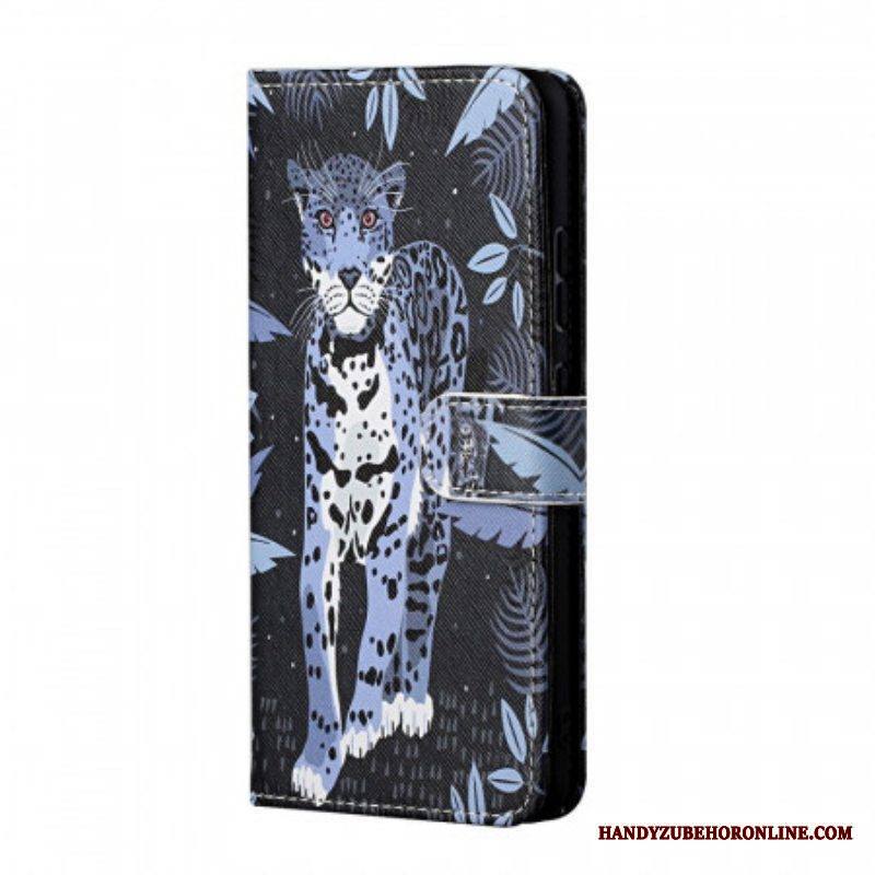 Kotelot Samsung Galaxy A13 5G / A04s Suojaketju Kuori Strappy Leopard