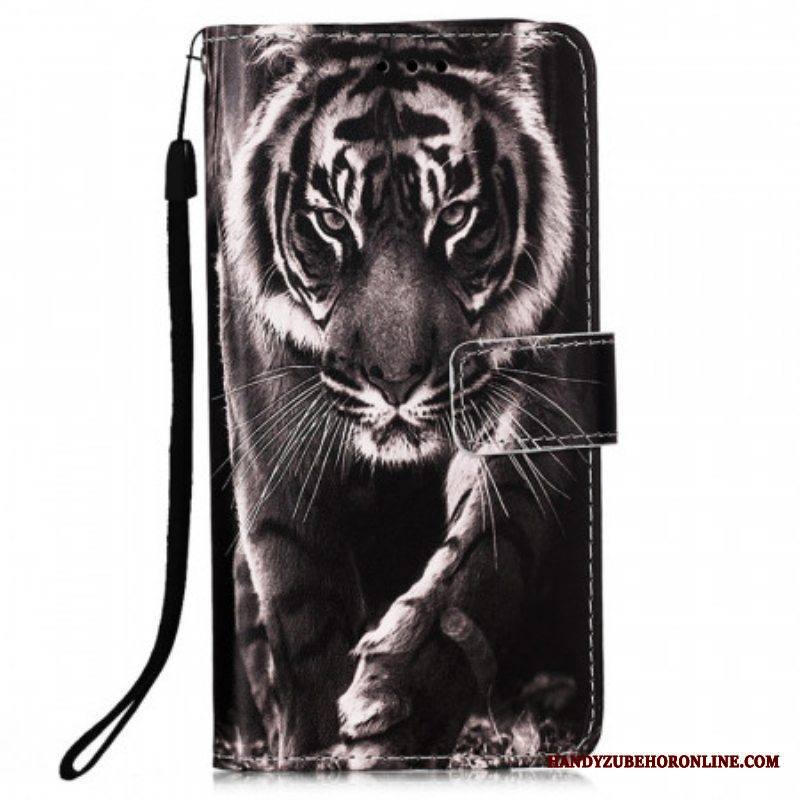 Kotelot Samsung Galaxy A53 5G Suojaketju Kuori Strappy Night Tiger