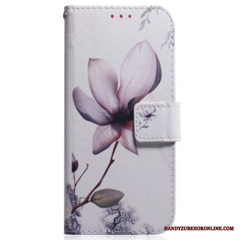 Kotelot Samsung Galaxy A54 5G Suojaketju Kuori Vintage Strappy Flower