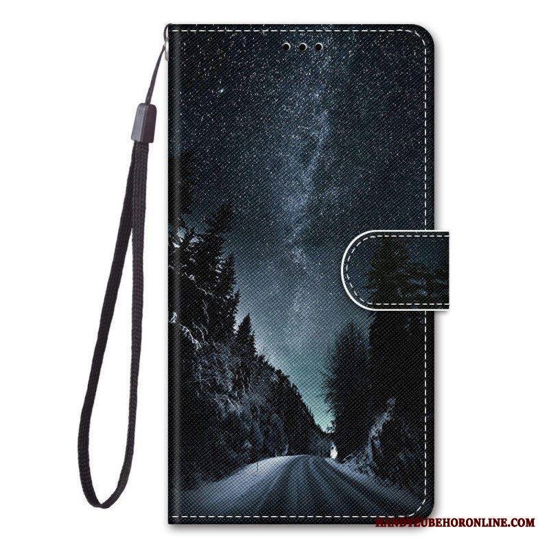 Kotelot Samsung Galaxy M53 5G Suojaketju Kuori Lanyard Maisema