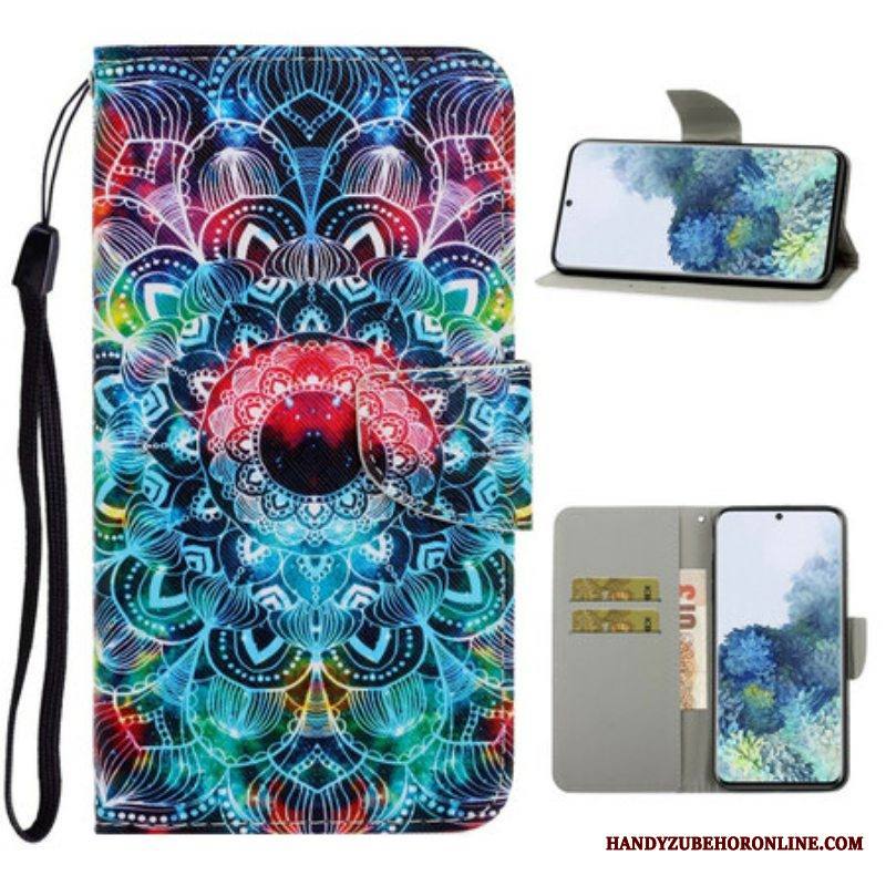 Kotelot Samsung Galaxy S21 5G Suojaketju Kuori Näyttävä Strappy Mandala