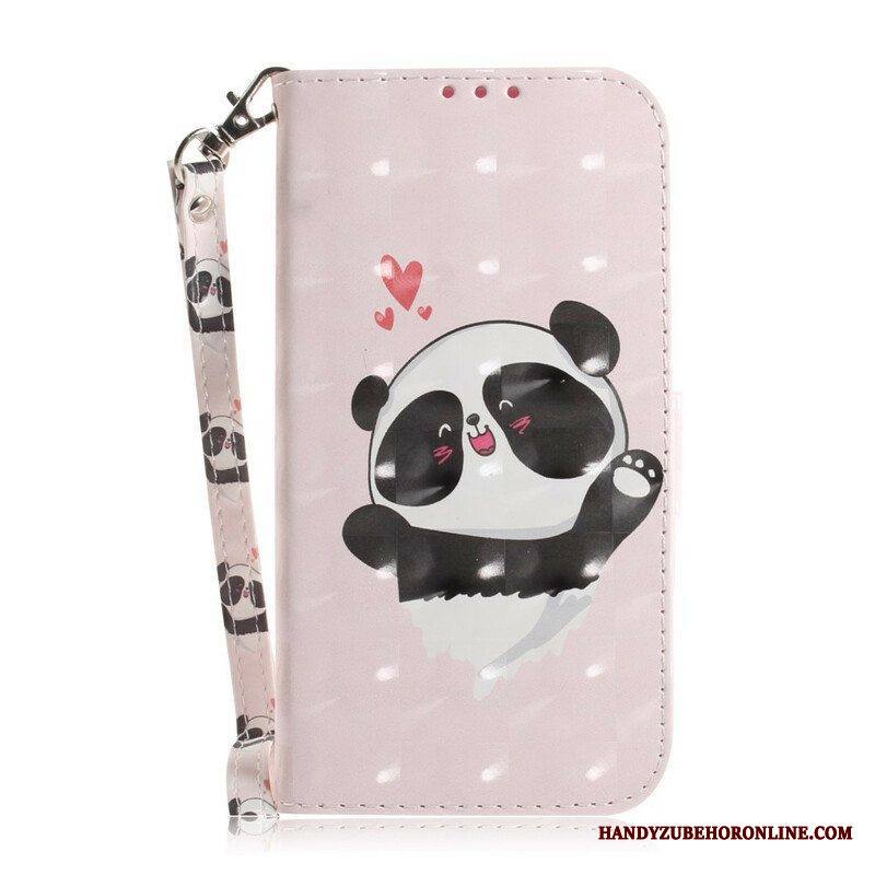 Kotelot Samsung Galaxy S21 5G Suojaketju Kuori Strappy Panda