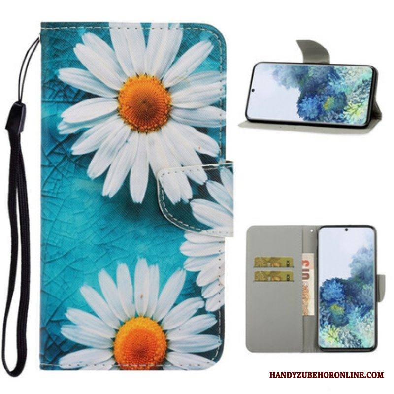 Kotelot Samsung Galaxy S21 5G Suojaketju Kuori Thong Daisies