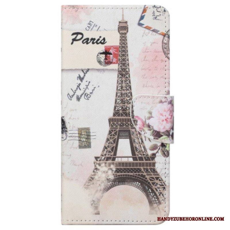 Kotelot Samsung Galaxy S23 5G Vintage Eiffel-torni