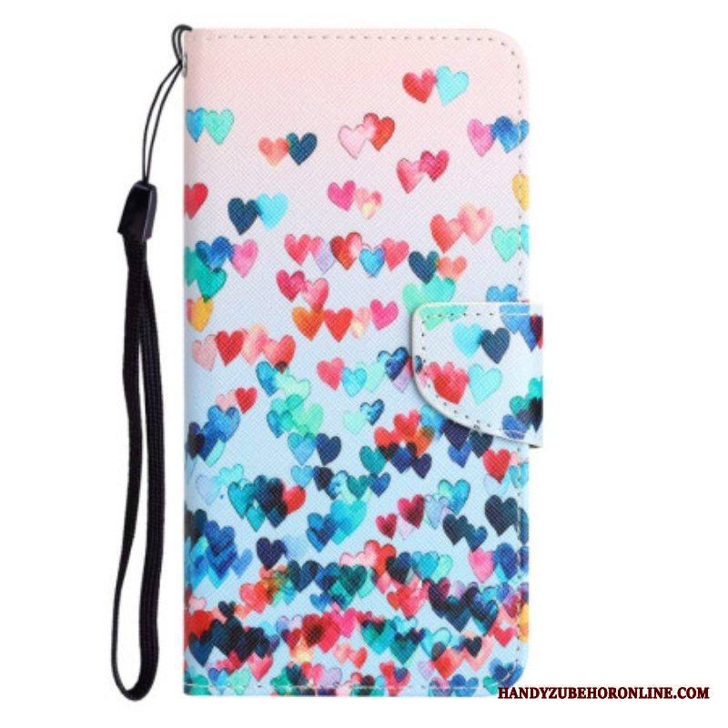 Kotelot Samsung Galaxy S23 Ultra 5G Suojaketju Kuori Vain Strappy Hearts