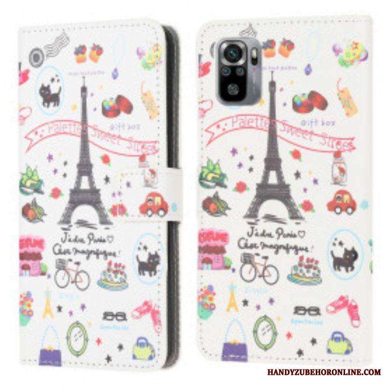 Kotelot Xiaomi Redmi Note 10 / 10S Rakastan Pariisia