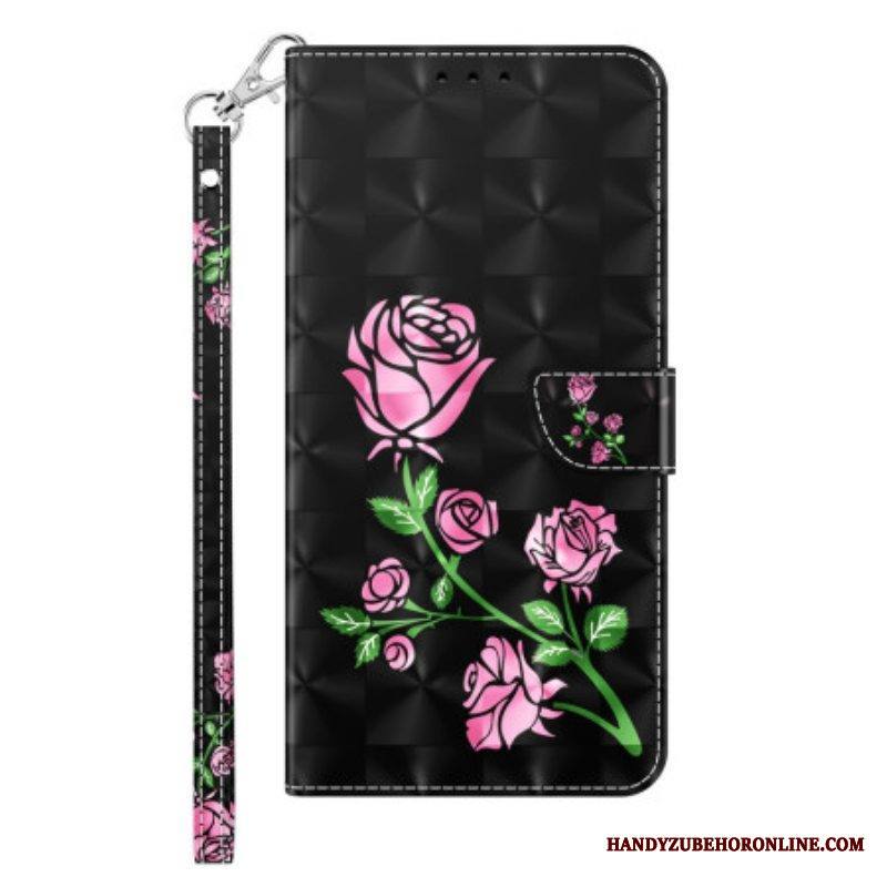 Kotelot iPhone 14 Pro Suojaketju Kuori Strap Roses