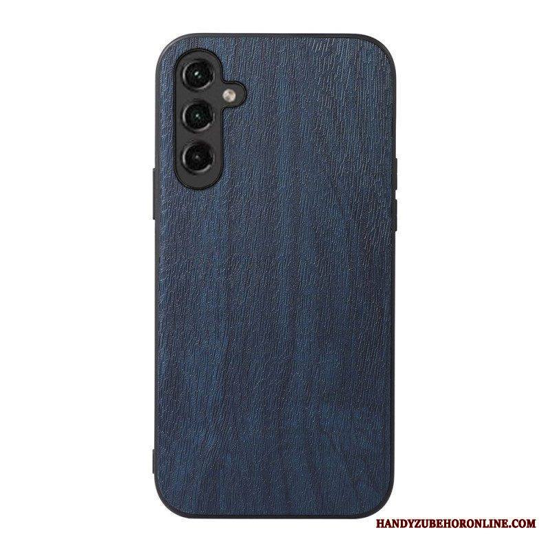 Kuori Samsung Galaxy A14 / A14 5G Faux Leather Wood Effect