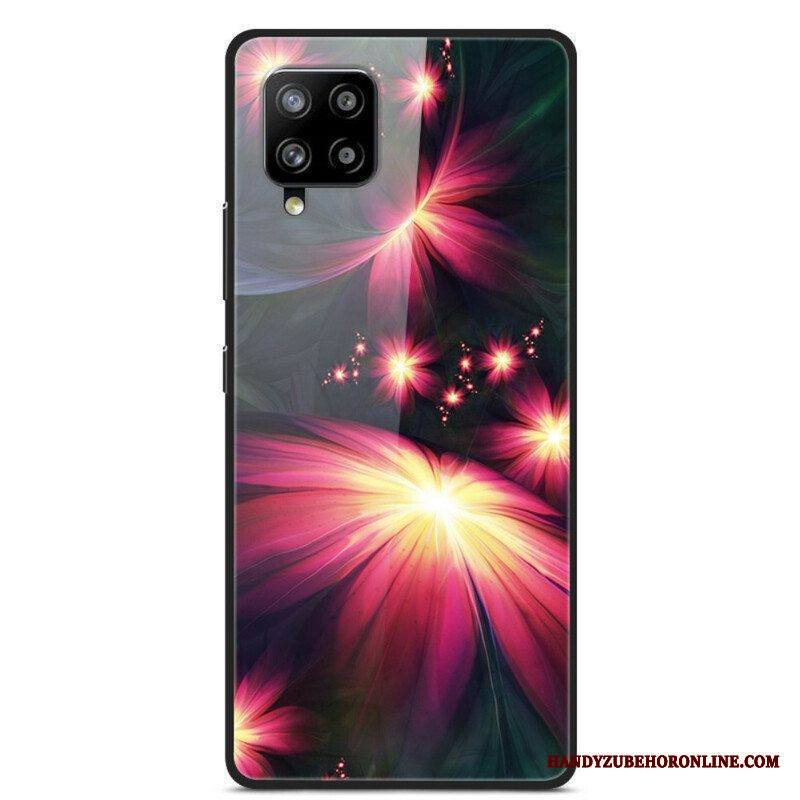 Kuori Samsung Galaxy A42 5G Fancy Flowers Karkaistu Lasi