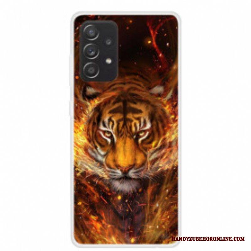 Kuori Samsung Galaxy A52 4G / A52 5G / A52s 5G Joustava Tiger