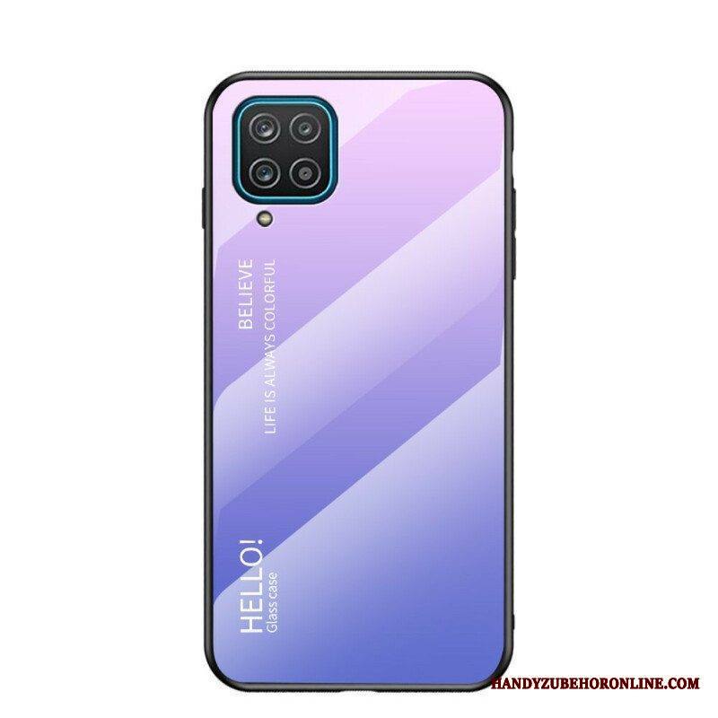 Kuori Samsung Galaxy M12 / A12 Karkaistu Lasi Hello