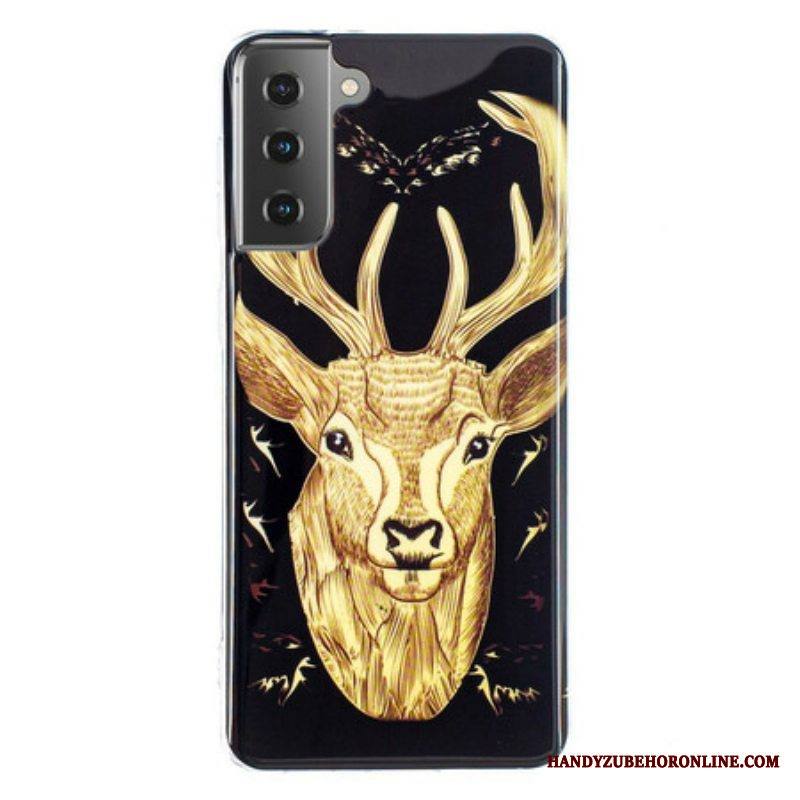 Kuori Samsung Galaxy S21 5G Fluoresoiva Majestic Deer