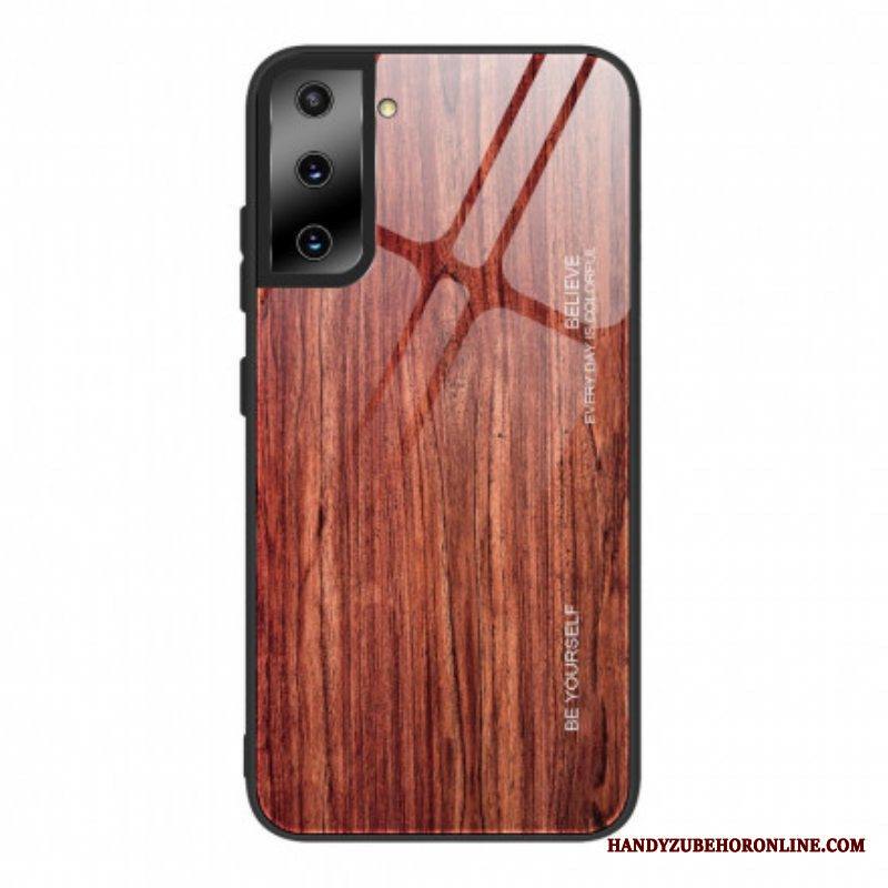 Kuori Samsung Galaxy S21 5G Wood Design Karkaistu Lasi