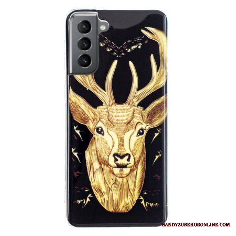 Kuori Samsung Galaxy S21 FE Fluoresoiva Majestic Deer